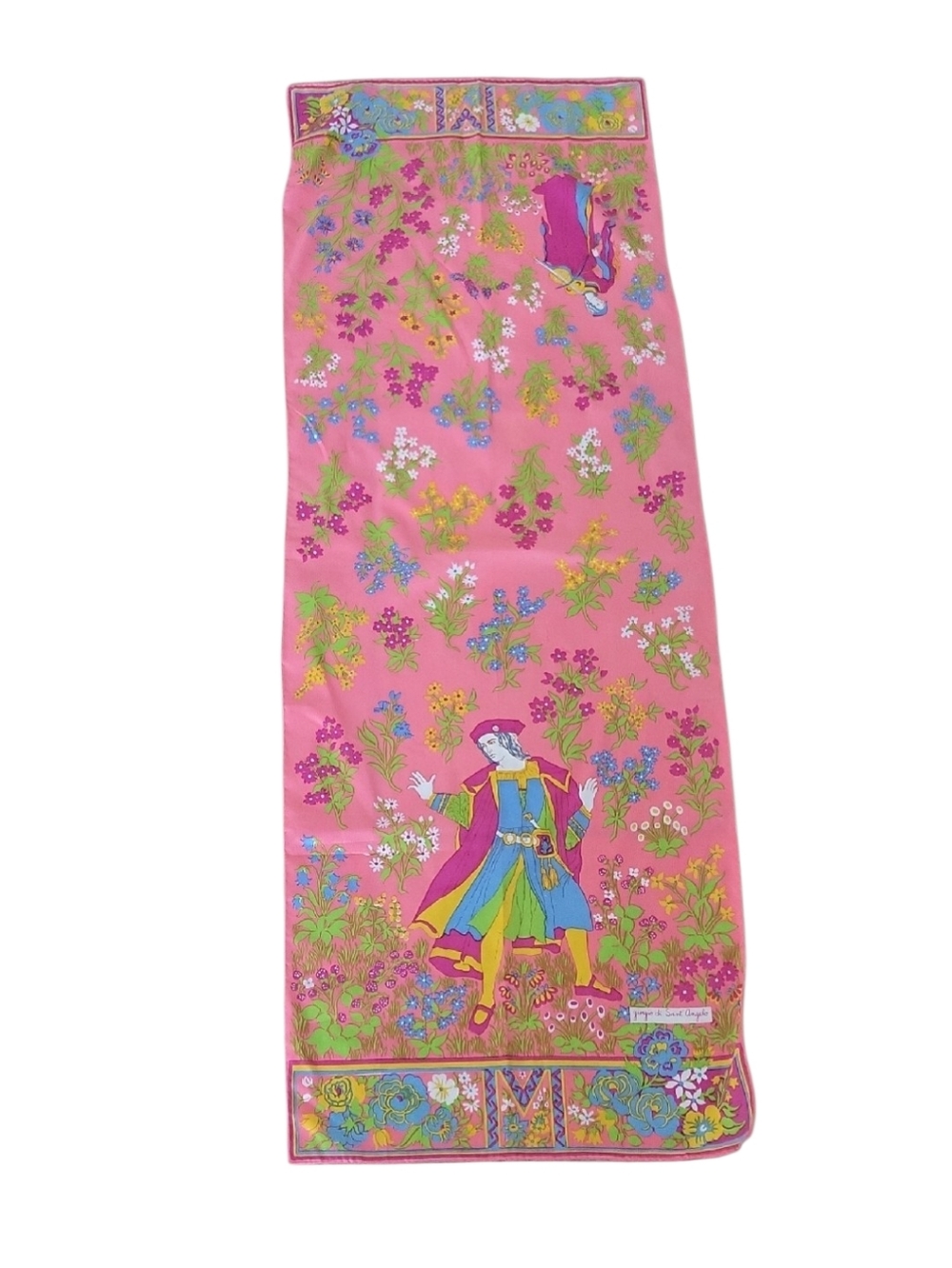 Giorgio Di Sant' Angelo Vintage Middle Ages Music Renaissance Scarf 15"x43"